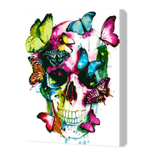 Load image into Gallery viewer, Skull Butterfly  30*40cm paint by numbers
