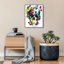 Load image into Gallery viewer, Skull Butterfly  30*40cm paint by numbers
