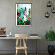 Load image into Gallery viewer, Lordly Peafowl B1536 30x40cm(canvas) full round drill diamond painting
