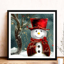Load image into Gallery viewer, Christmas Snowman 30x30cm(canvas) full round drill diamond painting
