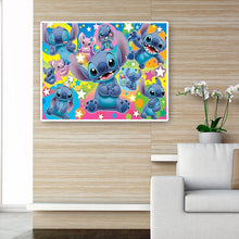 Load image into Gallery viewer, Stitch - QF446 50x40cm(canvas) full round drill diamond painting
