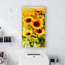 Load image into Gallery viewer, Sunflowers 45x85cm(canvas) full round drill diamond painting
