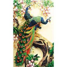 Load image into Gallery viewer, Peacock 40x50cm(canvas) full square drill diamond painting
