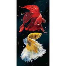 Load image into Gallery viewer, Fish Decorations 45x85cm(canvas) full round drill diamond painting
