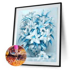 Elegant Flowers 40x50cm(canvas) full square drill diamond painting