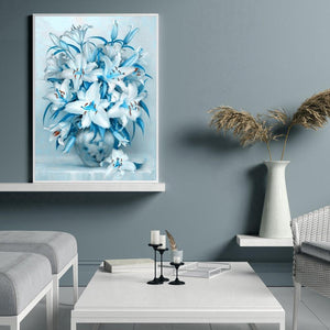 Elegant Flowers 40x50cm(canvas) full square drill diamond painting