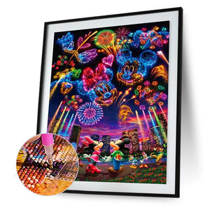 Cartoon Character Fireworks 40x50cm(canvas) full square drill diamond painting