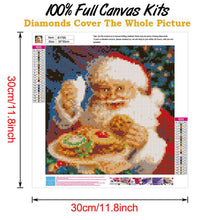Load image into Gallery viewer, Christmas 30x30cm(canvas) full round drill diamond painting
