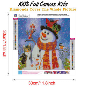 Christmas 30x30cm(canvas) full round drill diamond painting