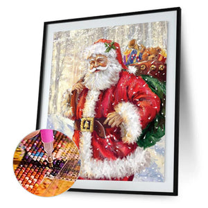 Santa Claus 30x40cm(canvas) full round drill diamond painting