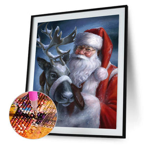Santa Claus 30x40cm(canvas) full round drill diamond painting