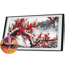 Load image into Gallery viewer, Plum Blossom 100x50cm(canvas) full round drill diamond painting
