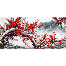 Load image into Gallery viewer, Plum Blossom 100x50cm(canvas) full round drill diamond painting
