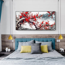 Load image into Gallery viewer, Plum Blossom 100x50cm(canvas) full round drill diamond painting
