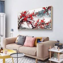 Load image into Gallery viewer, Plum Blossom 100x50cm(canvas) full round drill diamond painting
