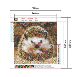 Animals Hedgehog 30x30cm(canvas) full round drill diamond painting