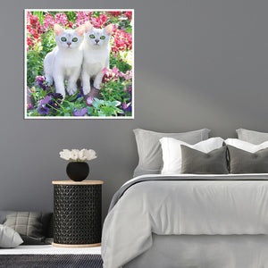 Animals Cats 30x30cm(canvas) full round drill diamond painting