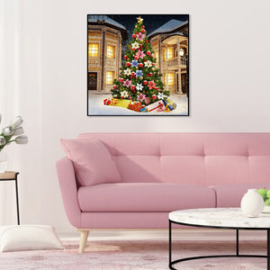 Christmas Tree Xmas 30x30cm(canvas) full round drill diamond painting