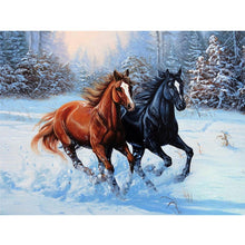 Load image into Gallery viewer, Horse Animal 50x40cm(canvas) full square drill diamond painting
