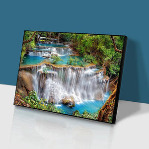Waterfall 50x40cm(canvas) full square drill diamond painting