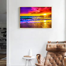 Load image into Gallery viewer, Beach 50x40cm(canvas) full square drill diamond painting
