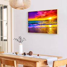 Load image into Gallery viewer, Beach 50x40cm(canvas) full square drill diamond painting
