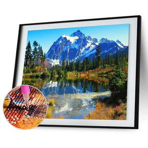 Landscape Scenery 50x40cm(canvas) full square drill diamond painting