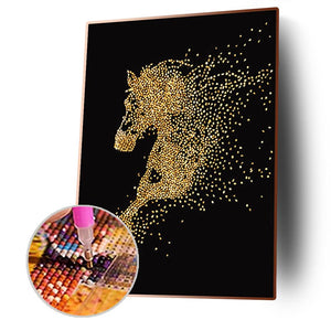 Horse 40x50cm(canvas) full round drill diamond painting