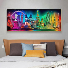Load image into Gallery viewer, City Night View 100x50cm(canvas) full round drill diamond painting
