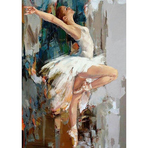 Ballet Girl 30x40cm(canvas) full round drill diamond painting