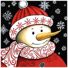Load image into Gallery viewer, Snowman 30x30cm(canvas) full round drill diamond painting
