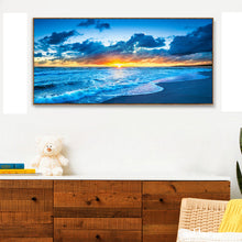 Load image into Gallery viewer, Sunrise at Sea 100x40cm(canvas) full round drill diamond painting
