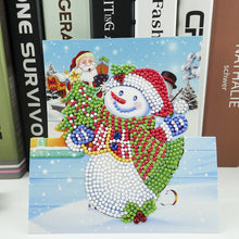 Load image into Gallery viewer, 8pcs Special-shaped Diamond Painting Cross Stitch Christmas Greeting Cards
