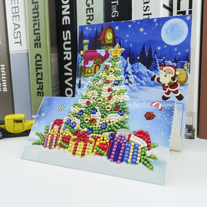 8pcs Special-shaped Diamond Painting Cross Stitch Christmas Greeting Cards