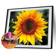 Load image into Gallery viewer, Positive Sunflower 40x30cm(canvas) full round drill diamond painting
