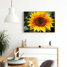 Load image into Gallery viewer, Positive Sunflower 40x30cm(canvas) full round drill diamond painting
