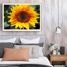 Load image into Gallery viewer, Positive Sunflower 40x30cm(canvas) full round drill diamond painting
