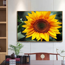 Load image into Gallery viewer, Positive Sunflower 40x30cm(canvas) full round drill diamond painting
