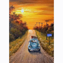 Load image into Gallery viewer, Driving Car 30x40cm(canvas) full round drill diamond painting

