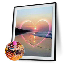 Load image into Gallery viewer, Love Sunset 30x40cm(canvas) full round drill diamond painting

