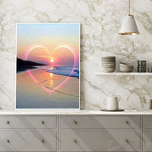 Load image into Gallery viewer, Love Sunset 30x40cm(canvas) full round drill diamond painting
