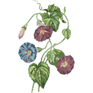 14CT Flower Series Cross Stitch Kits Embroidery Canvas Needlework 29*43CM