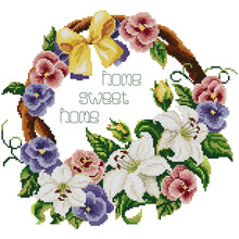 Load image into Gallery viewer, Flower 14CT Stamped Cross Stitch Kit 35x33cm(canvas)
