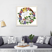Load image into Gallery viewer, Flower 14CT Stamped Cross Stitch Kit 35x33cm(canvas)
