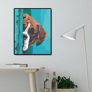 Cute Dog 40*50cm paint by numbers