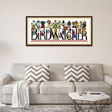 Load image into Gallery viewer, Birdwatcher Cross Stitch Painting DIY Embroidery Kits Needlework 65*30CM

