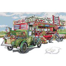 Load image into Gallery viewer, Fruit Cart Cross Stitch Painting DIY Embroidery Kits Needlework Set 64*44CM
