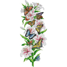 Load image into Gallery viewer, Flowers 14CT Stamped Cross Stitch Kit 27x57cm(canvas)
