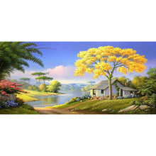 Load image into Gallery viewer, Village House 100x50cm(canvas) full round drill diamond painting
