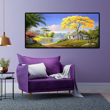 Load image into Gallery viewer, Village House 100x50cm(canvas) full round drill diamond painting
